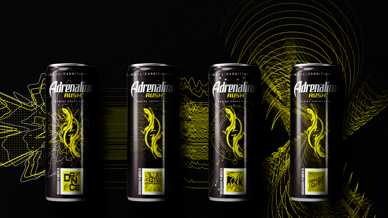 Adrenaline rush Diseñadas con música